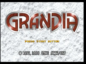 Grandia (US) screen shot title